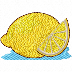 Lemons Embroidery Design 7